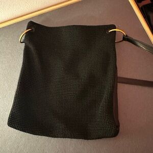 The Sak Black Textured Shoulder Bag